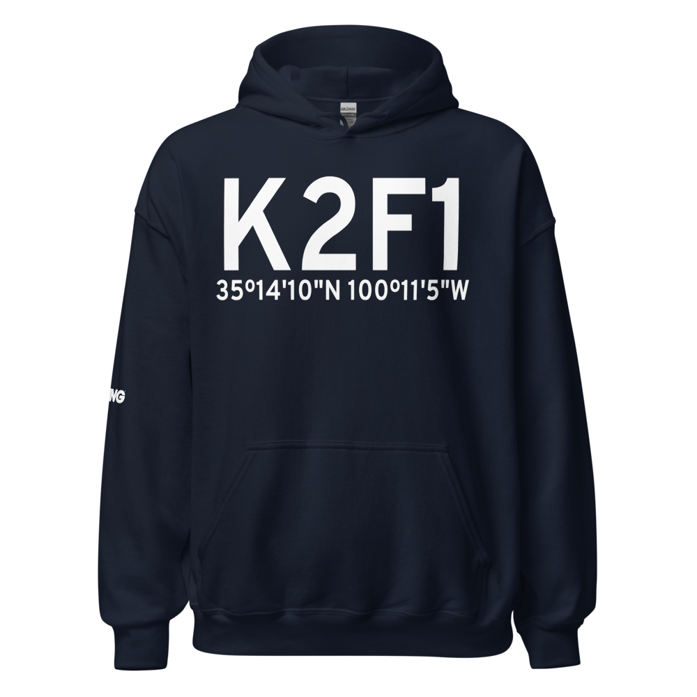 Shamrock Municipal Airport (K2F1) ICAO Hoodie Sweatshirt 
