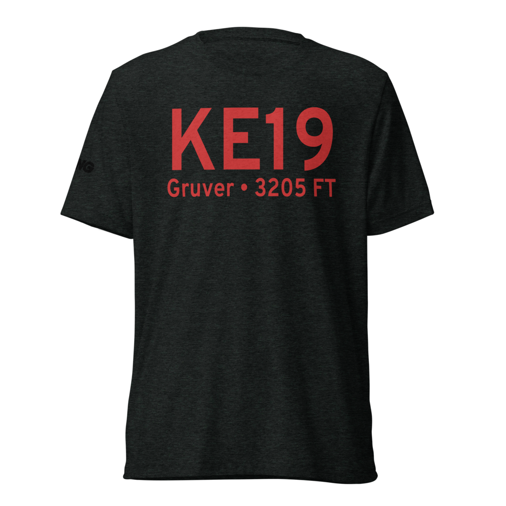 Gruver Municipal Airport (KE19) ICAO Tri-blend T-Shirt 