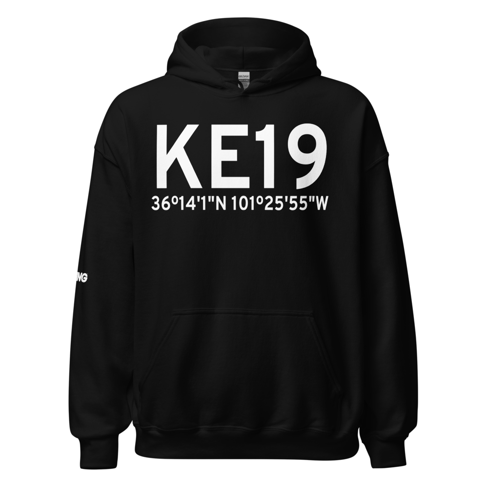 Gruver Municipal Airport (KE19) ICAO Hoodie Sweatshirt 