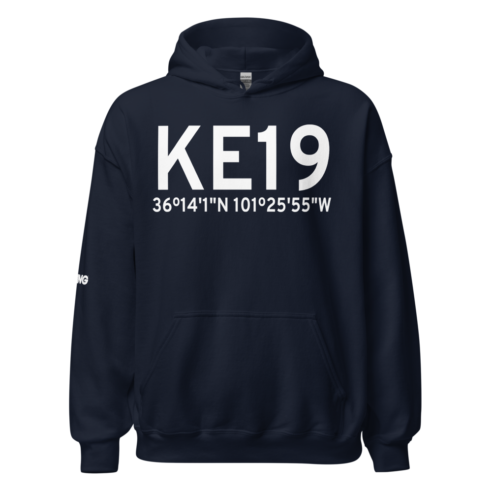 Gruver Municipal Airport (KE19) ICAO Hoodie Sweatshirt 