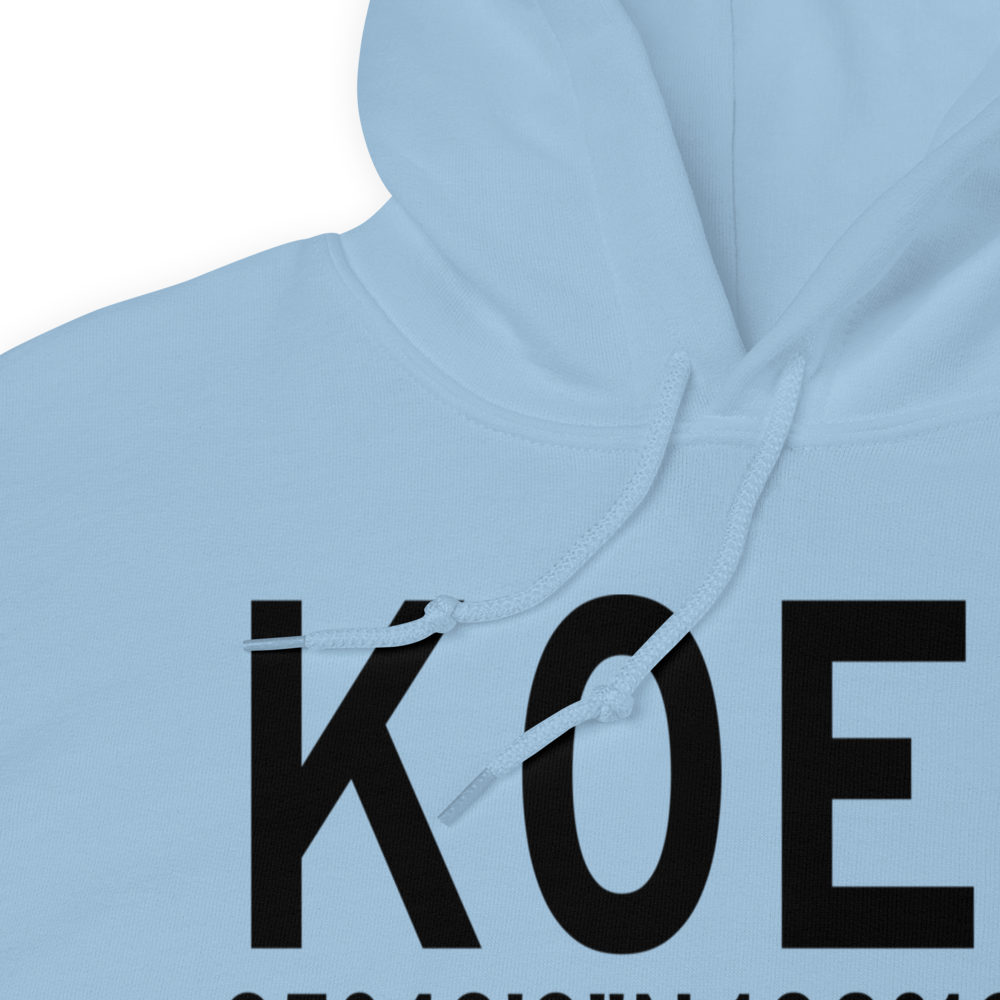 Crownpoint Airport (K0E8) ICAO Hoodie Sweatshirt 