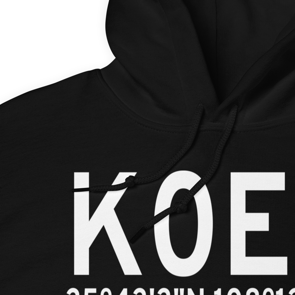 Crownpoint Airport (K0E8) ICAO Hoodie Sweatshirt 