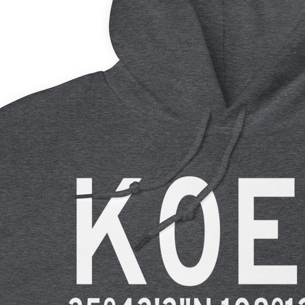 Crownpoint Airport (K0E8) ICAO Hoodie Sweatshirt 
