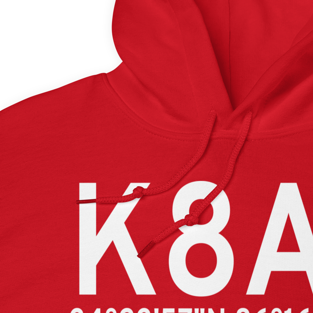 Guntersville Municipal Joe Starnes Field (K8A1) ICAO Hoodie Sweatshirt 