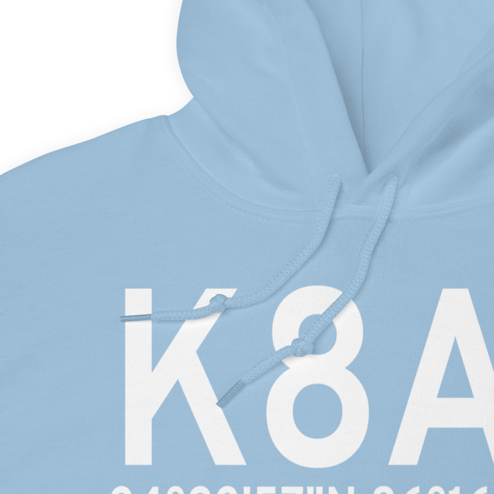 Guntersville Municipal Joe Starnes Field (K8A1) ICAO Hoodie Sweatshirt 