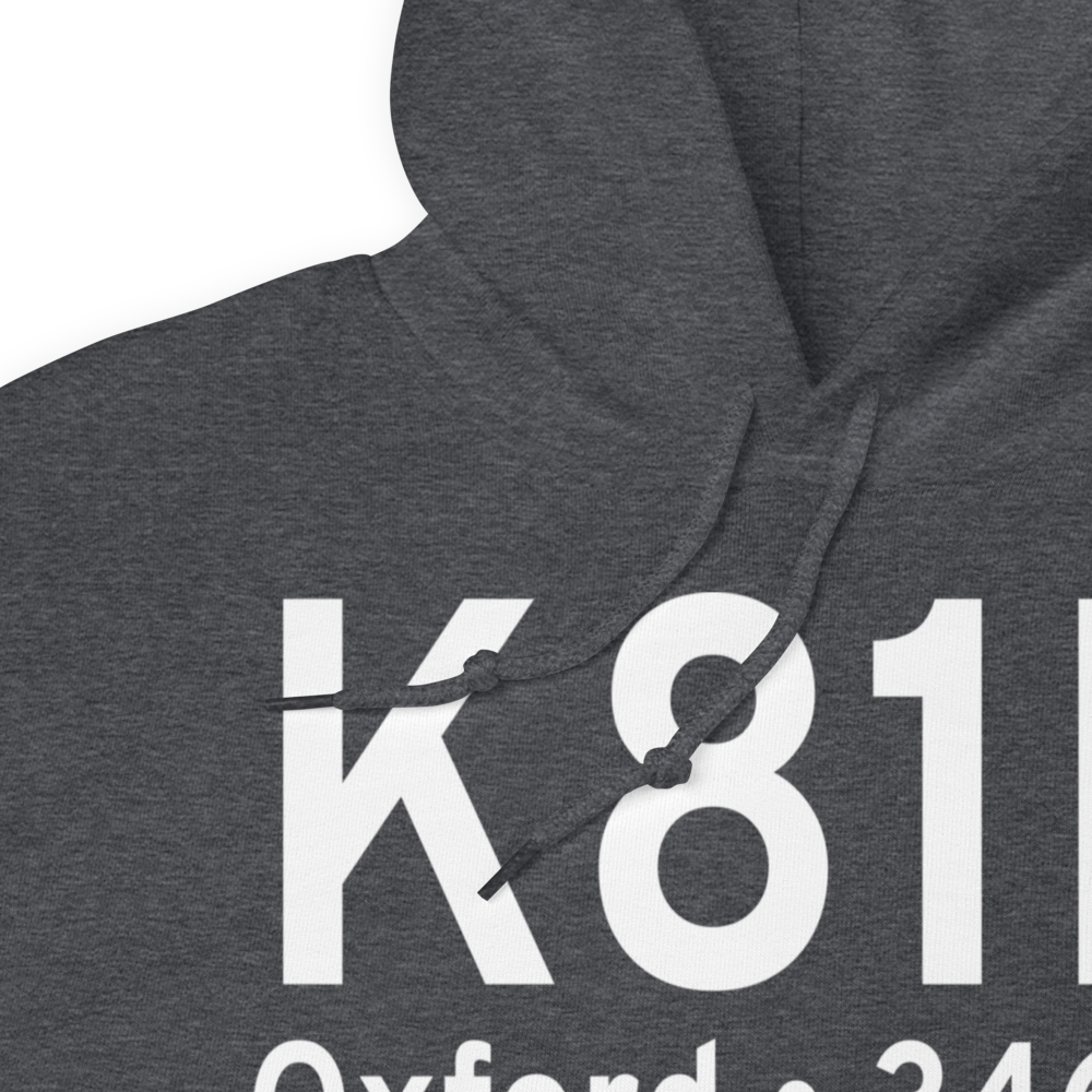 Oxford County Regional Airport (K81B) ICAO Hoodie Sweatshirt 