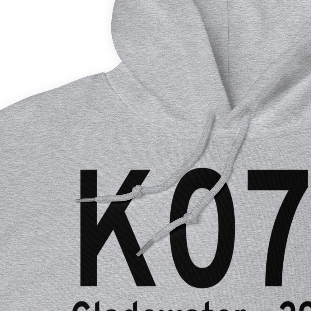 Gladewater Municipal Airport (K07F) ICAO Hoodie Sweatshirt 