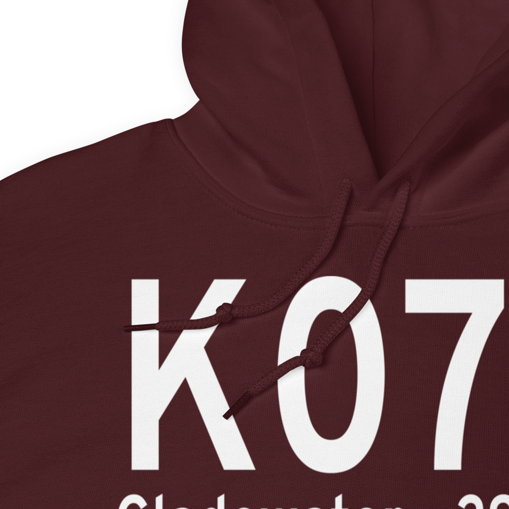 Gladewater Municipal Airport (K07F) ICAO Hoodie Sweatshirt 
