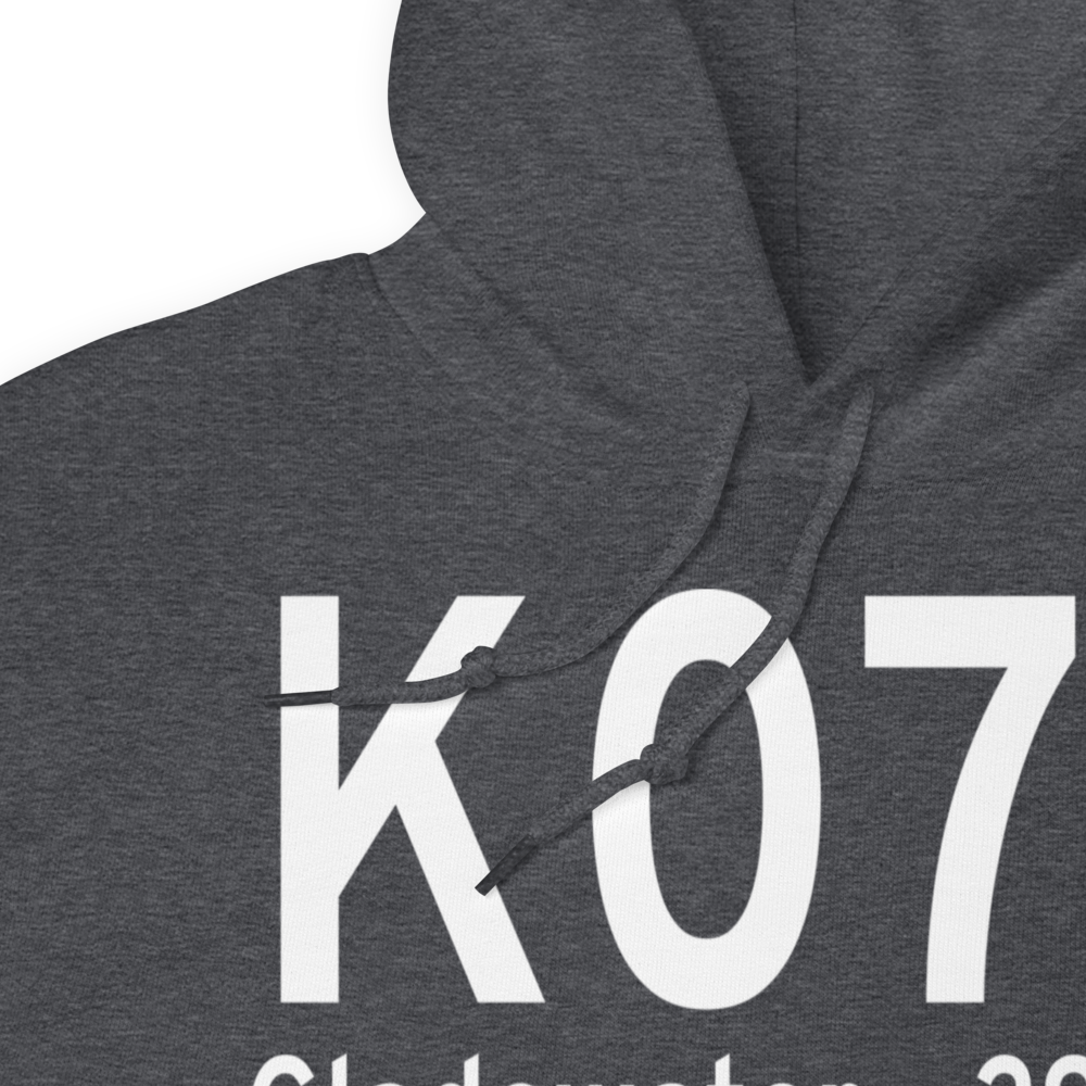 Gladewater Municipal Airport (K07F) ICAO Hoodie Sweatshirt 