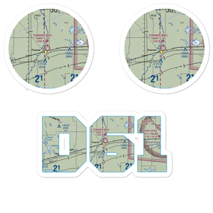 Towner Municipal Airport (D61) VFR Sectional Sticker Pack