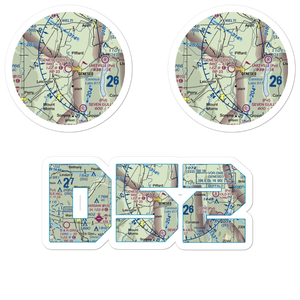 Geneseo Airport (D52) VFR Sectional Sticker Pack