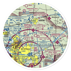 Clarence Aerodrome (D51) VFR Sectional Sticker (30 mile)