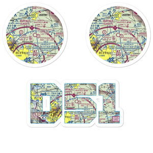 Clarence Aerodrome (D51) VFR Sectional Sticker Pack