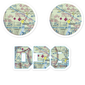 Canandaigua Airport (IUA) VFR Sectional Sticker Pack