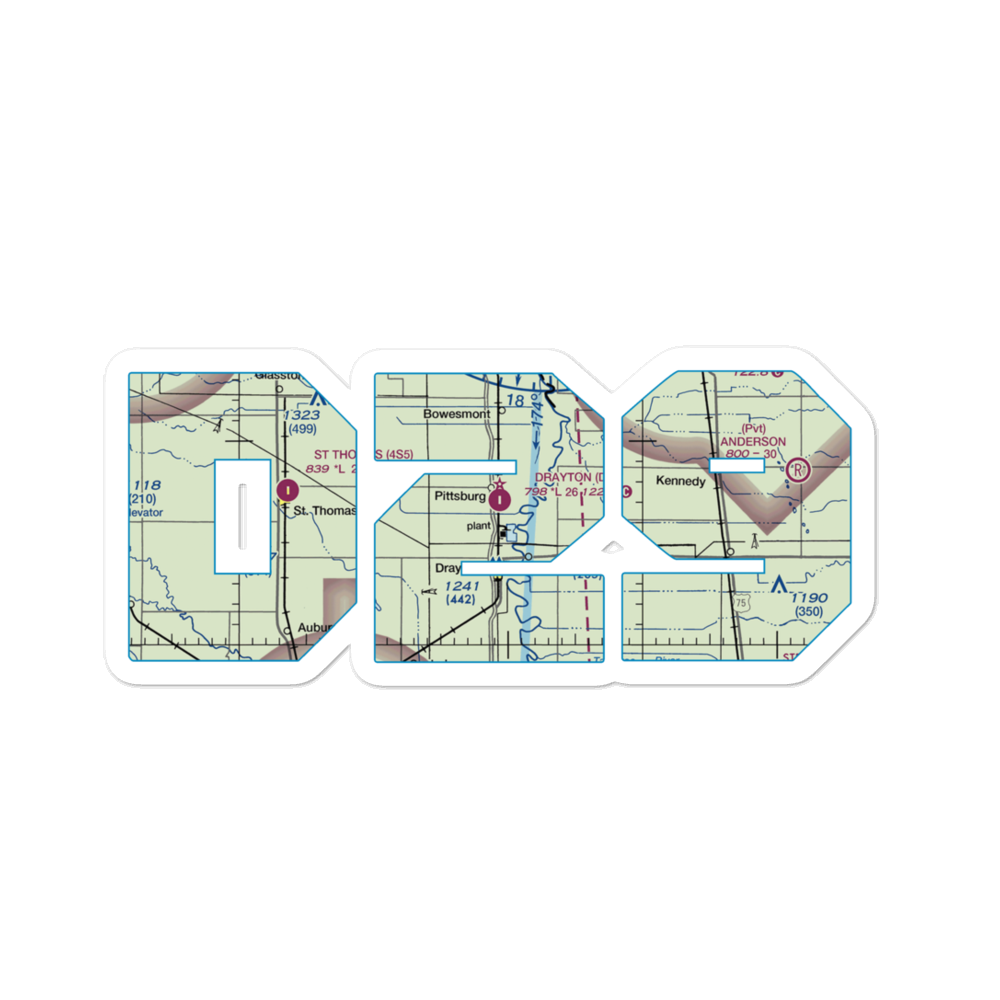 Drayton Municipal Airport (D29) VFR Sectional Sticker 