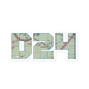 Fessenden Municipal Airport (D24) VFR Sectional Sticker