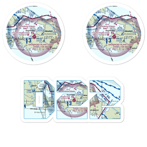 Drummond Island / Yacht Haven SPB (D22) VFR Sectional Sticker Pack