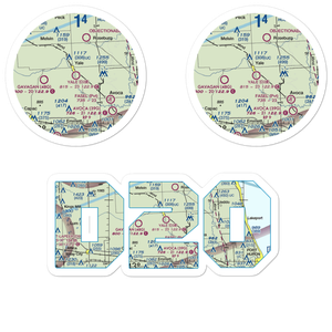 Yale Airport (D20) VFR Sectional Sticker Pack