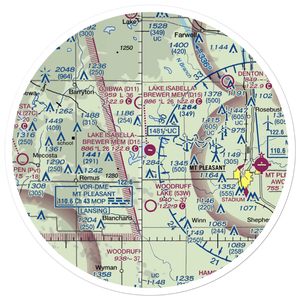 Lake Isabella Airpark (D15) VFR Sectional Sticker (30 mile)