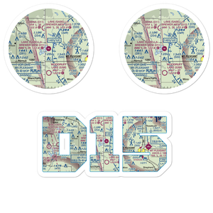Lake Isabella Airpark (D15) VFR Sectional Sticker Pack