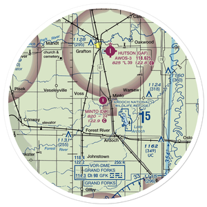 Minto Municipal Airport (D06) VFR Sectional Sticker (30 mile)