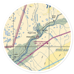 Chistochina Airport (CZO) VFR Sectional Sticker (30 mile)