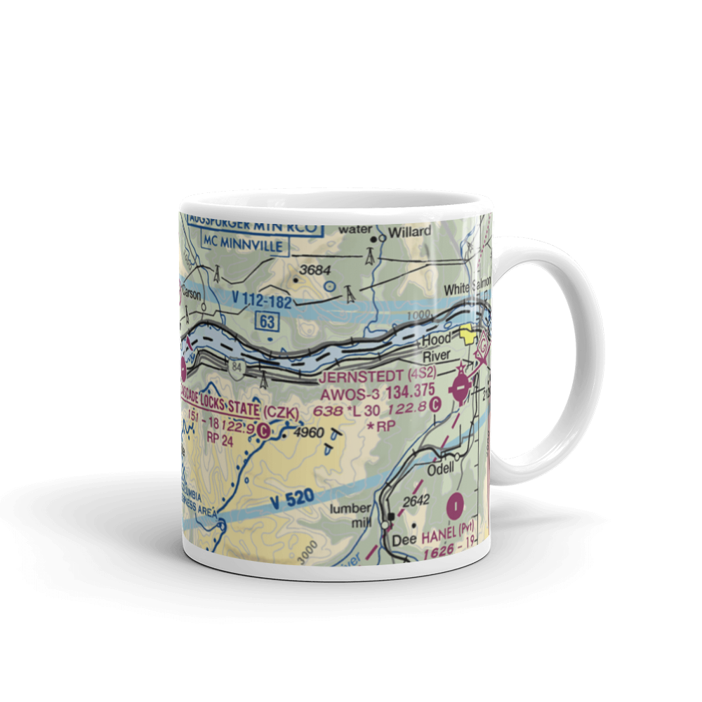 Cascade Locks State Airport (CZK) VFR Sectional  Mug 