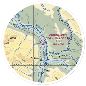 Chitina Airport (CXC) VFR Sectional Sticker (20 mile)