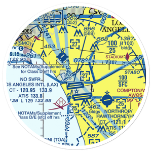 Hughes Airport (CVR) VFR Sectional Sticker (20 mile)
