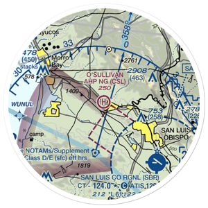 O'Sullivan Army Heliport (CSL) VFR Sectional Sticker (20 mile)