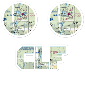 Clear Sky Lodge Airport (CLF) VFR Sectional Sticker Pack