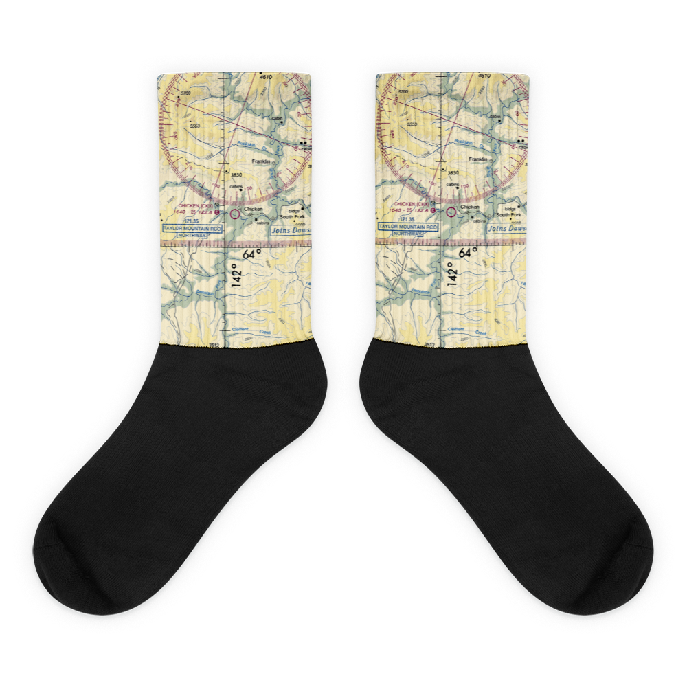 Chicken Airport (CKX) VFR Sectional Socks 