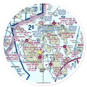 Crane Island Airstrip (CKR) VFR Sectional Sticker (30 mile)