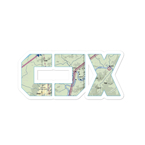Crooked Creek Airport (CJX) VFR Sectional Sticker