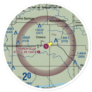 Ellen Church Field (CJJ) VFR Sectional Sticker (20 mile)
