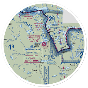Scotts Seaplane Base (CDD) VFR Sectional Sticker (30 mile)