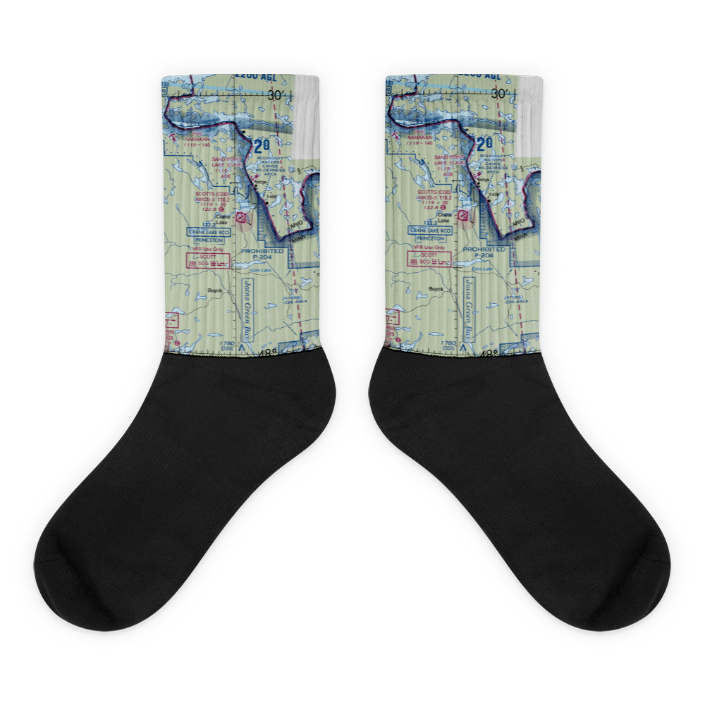 Scotts Seaplane Base (CDD) VFR Sectional Socks 