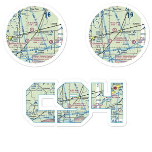 Earlville Airport (C94) VFR Sectional Sticker Pack