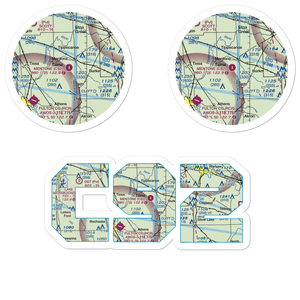 Mentone Airport (C92) VFR Sectional Sticker Pack