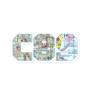 Sylvania Airport (C89) VFR Sectional Sticker