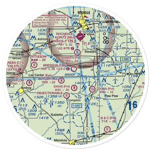 Bresson Airport (C82) VFR Sectional Sticker (30 mile)