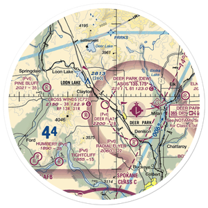 Cross Winds Airport (C72) VFR Sectional Sticker (30 mile)