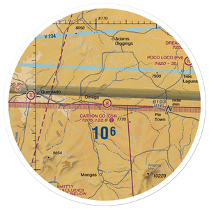 Catron County Heliport (C54) VFR Sectional Sticker (30 mile)