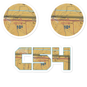 Catron County Heliport (C54) VFR Sectional Sticker Pack