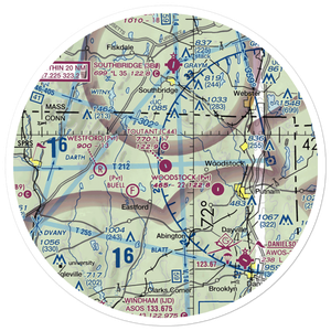 Toutant Airport (C44) VFR Sectional Sticker (30 mile)
