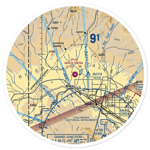 Mack Mesa Airport (C07) VFR Sectional Sticker (30 mile)