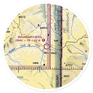 Boundary Airport (BYA) VFR Sectional Sticker (20 mile)