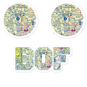 Bolling Air Force Base (BOF) VFR Sectional Sticker Pack