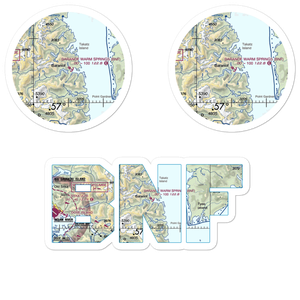 Baranof Warm Springs Float and Seaplane Base (BNF) VFR Sectional Sticker Pack