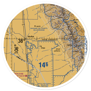Baca Grande Airfield (BCJ) VFR Sectional Sticker (30 mile)